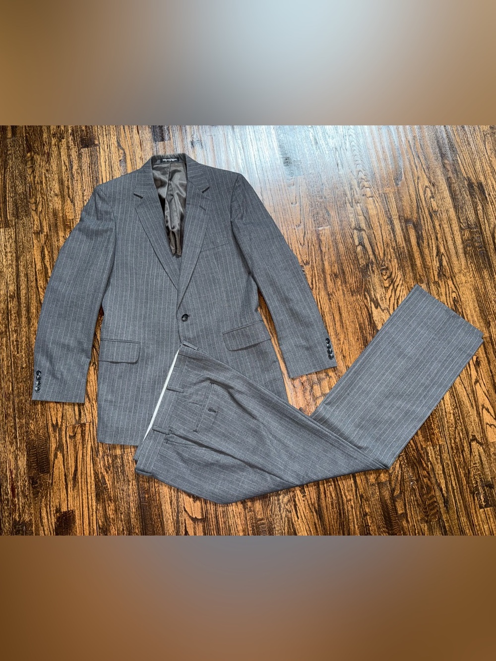 American Gentlemen Tailored Vintage 90s 2pc Suit Jacket & Pant Set ~44L / 36x32